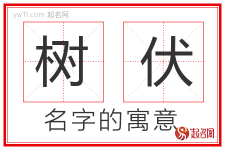 树伏的名字含义