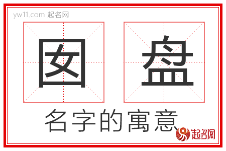 囡盘的名字解释